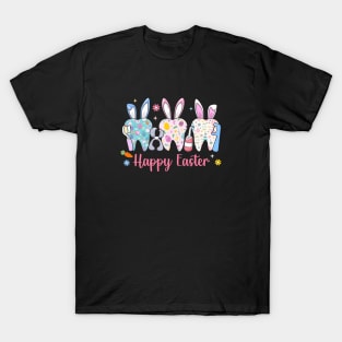 Happy Easter Dental Squad Bunny Tooth Design T-Shirt